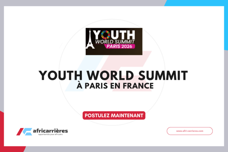 Candidature ouverte pour le Youth World Summit 2026 à Paris en France