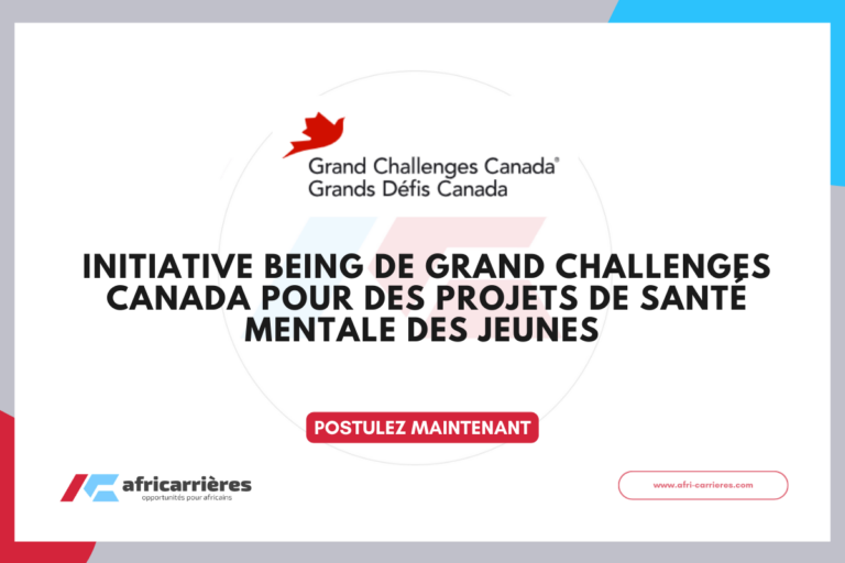 Initiative Being de Grand Challenges Canada 2026 pour des projets de santé mentale des jeunes