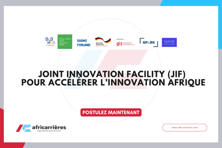 Joint Innovation Facility (JIF) 2026 pour accélérer l’innovation Afrique
