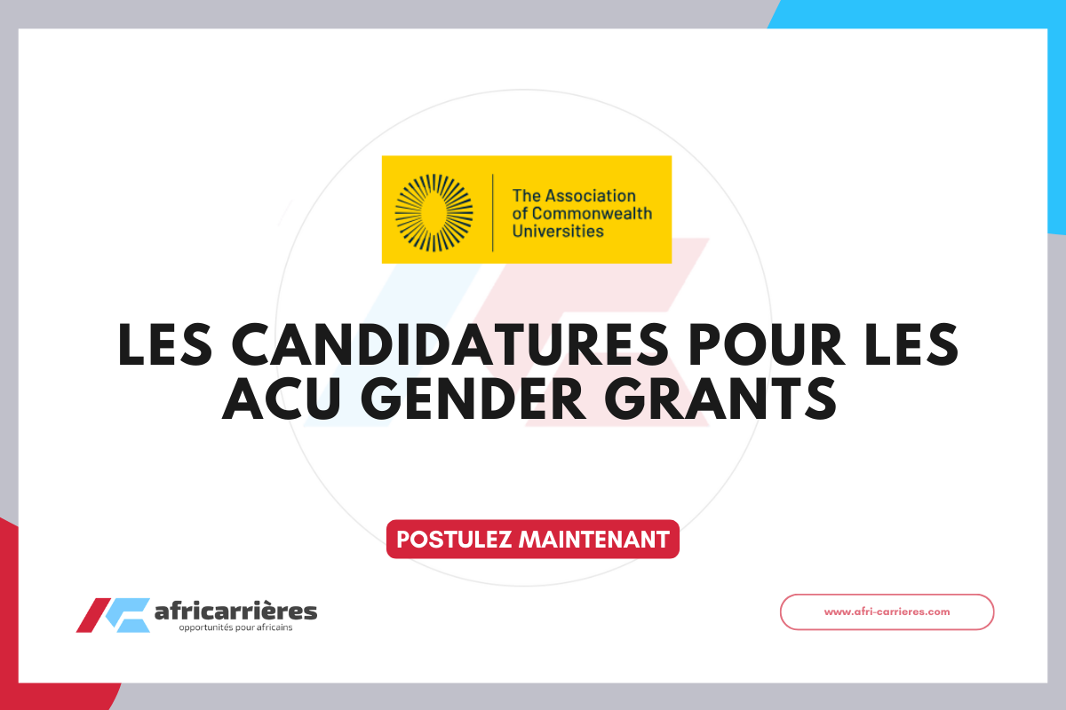 Les candidatures pour les ACU Gender Grants 2026