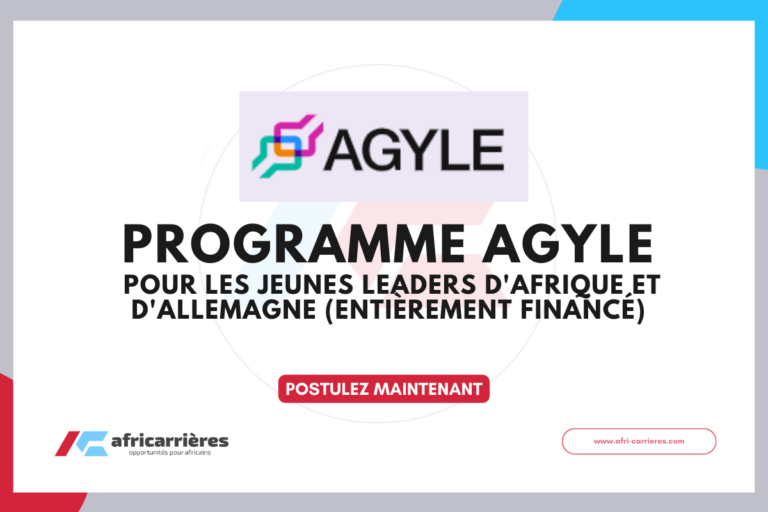 Programme AGYLE 2026 pour les jeunes leaders d'Afrique et d'Allemagne (entièrement financé)