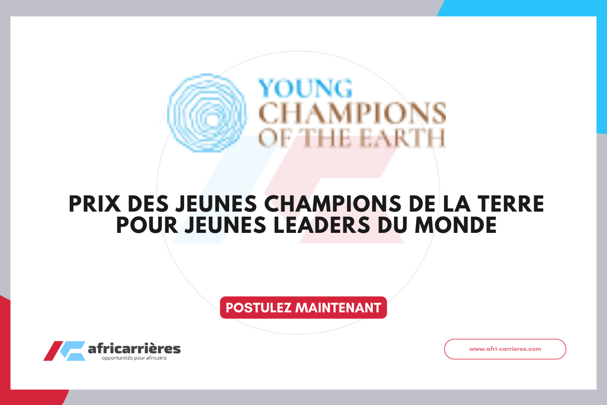 Young Champions of the Earth Prize 2026 pour jeunes leaders du monde