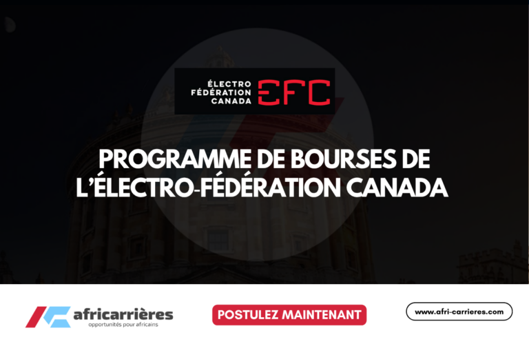 programme de bourses d’études de l’ÉFC 2026 au Canada
