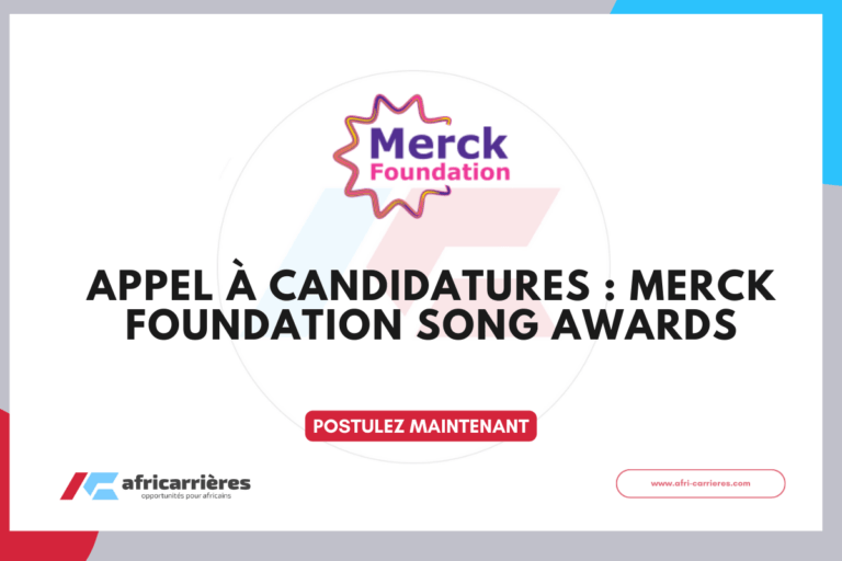 Appel à candidatures  Merck Foundation SONG AWARDS 2026