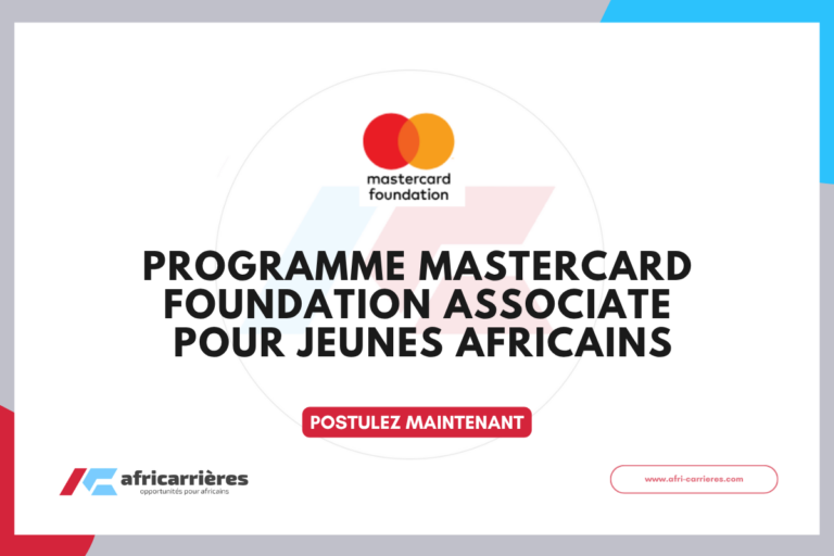 Programme Mastercard Foundation Associates 2026 pour jeunes africains