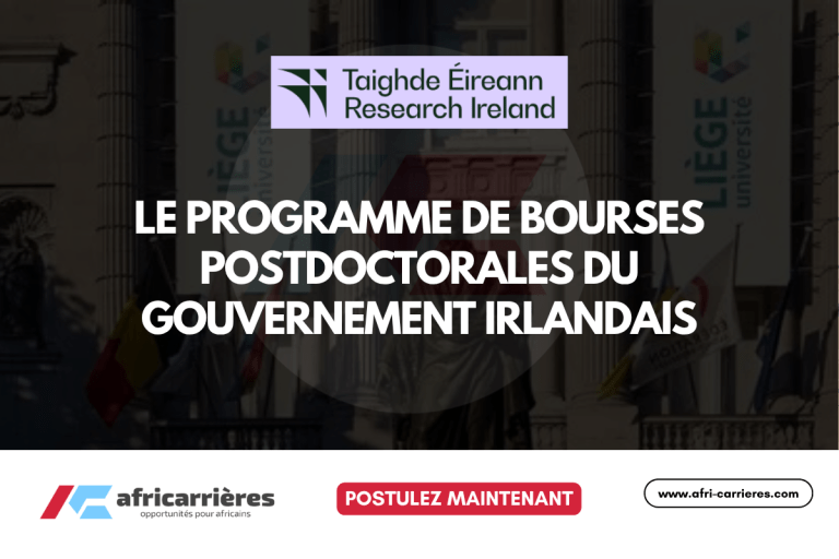 Programme de bourses postdoctorales du gouvernement d’Irlande 2026 pour étudiants étrangers