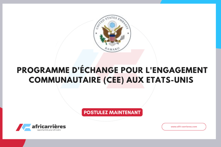 Programme d'Échange pour l'Engagement Communautaire (CEE) aux Etats-Unis 2025