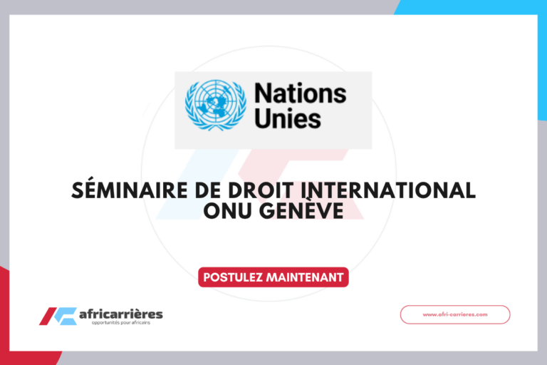 Séminaire de droit international 2026 : ONU Genève 6 Séminaire de droit international 2026 ONU Genève
