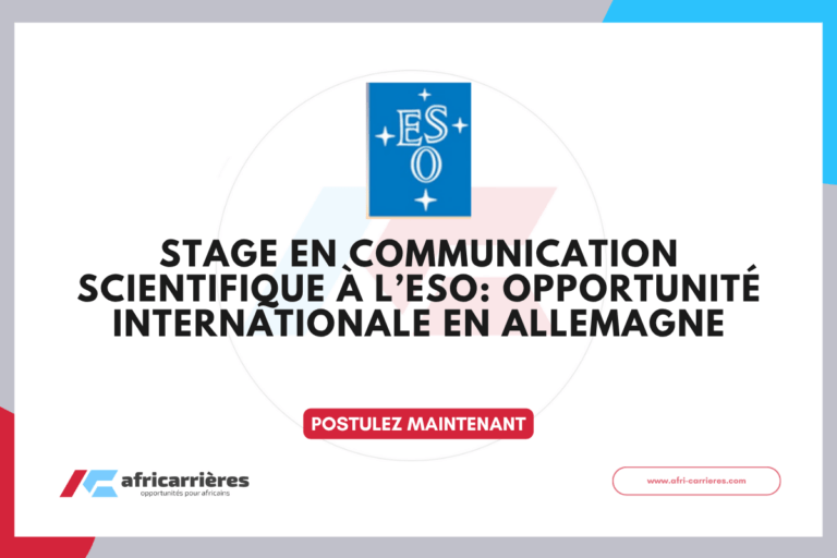 Stage en Communication Scientifique à l’ESO 2026 Opportunité internationale en Allemagne