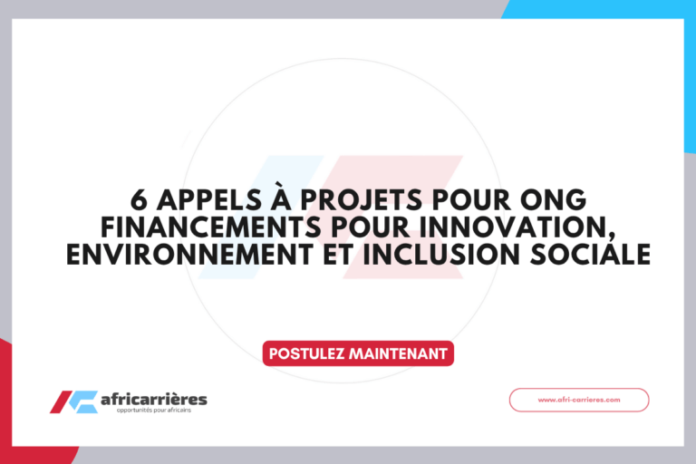 Appels à projets internationaux 2026 : financements pour innovation, environnement et inclusion sociale