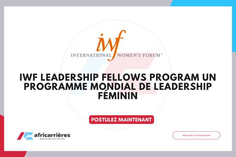 IWF Leadership Fellows Program 2026-2027 programme mondial de leadership féminin
