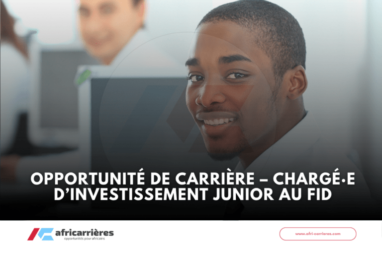 Opportunité de carrière – Chargé·e d’investissement junior au FID