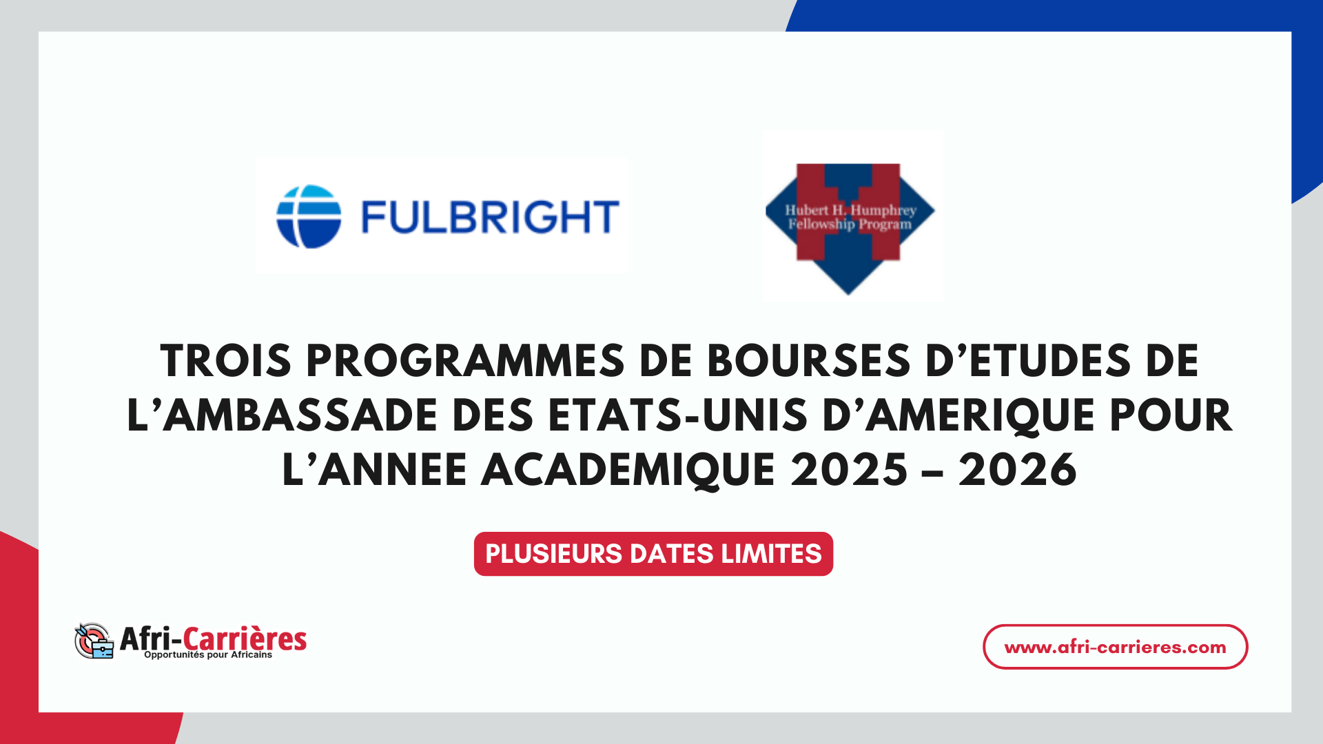 bourses Ambassade des USA au Togo