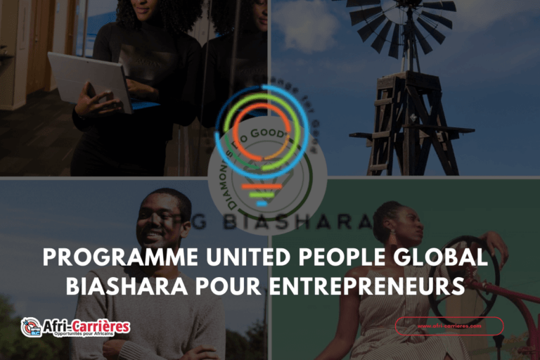 programme United People Global- UPG Biashara pour entrepreneurs
