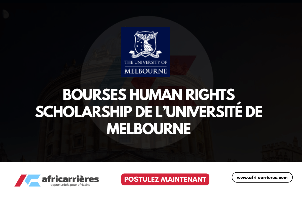 BOURSES Human Rights Scholarship DE L’Université de Melbourne 2026