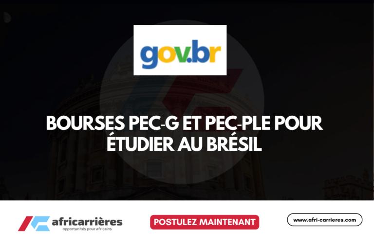 Bourses PEC‑G et PEC‑PLE POUR étudier au brésil 2027