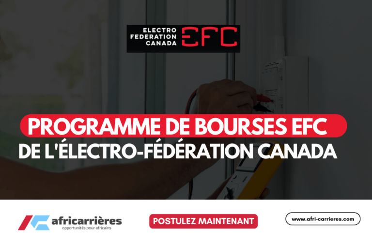 Programme de bourses EFC de l'Électro-Fédération Canada 2025