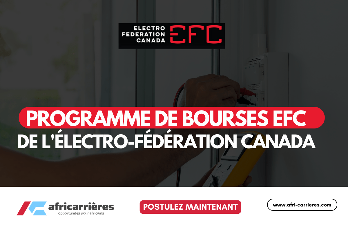 Programme de bourses EFC de l'Électro-Fédération Canada 2025
