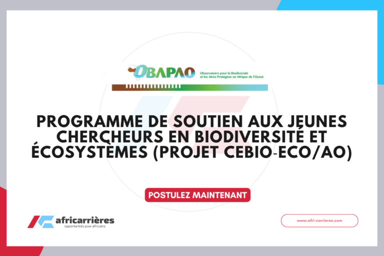 Programme de soutien aux jeunes chercheurs en biodiversité et écosystèmes (Projet CEBio‑EcoAO)