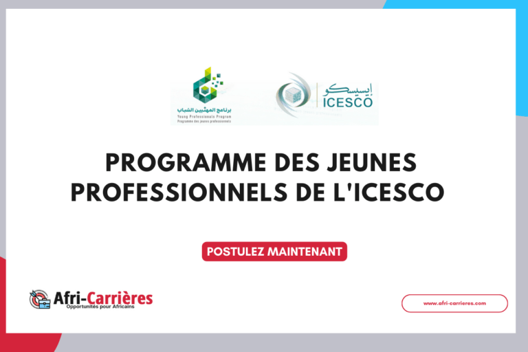 Programme des jeunes professionnels lCESCO