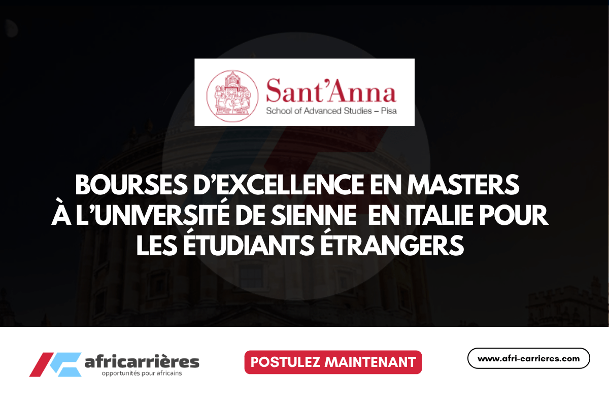 Bourses Université de Sienne 2026-2027 en Italie pour les étudiants étrangers