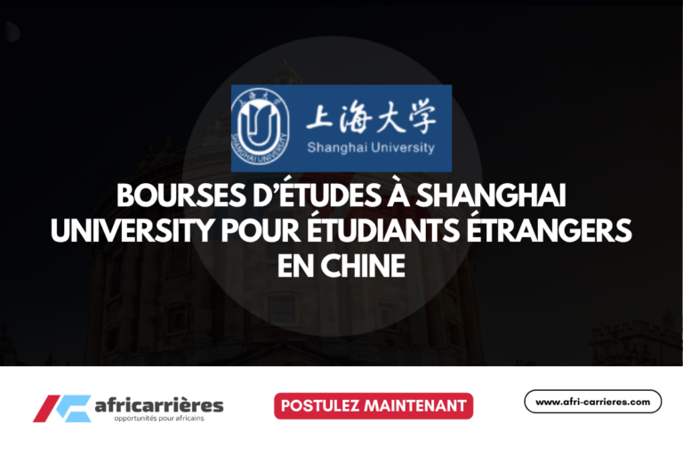 Bourses d’études à Shanghai University 2026 pour étudiants étrangers en Chine
