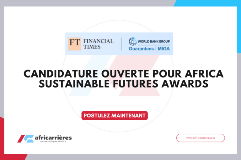 Candidature ouverte pour Africa Sustainable Futures Awards 2026