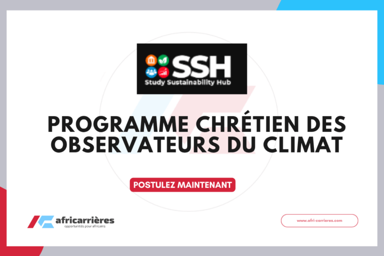 Christian Climate Observers Program 2026 pour participer à la COP31