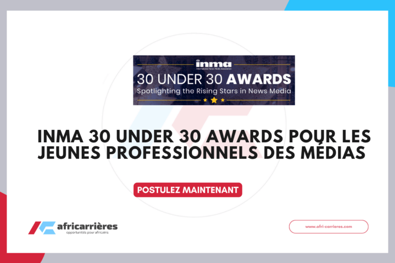 INMA 30 Under 30 Awards pour les jeunes professionnels des médias