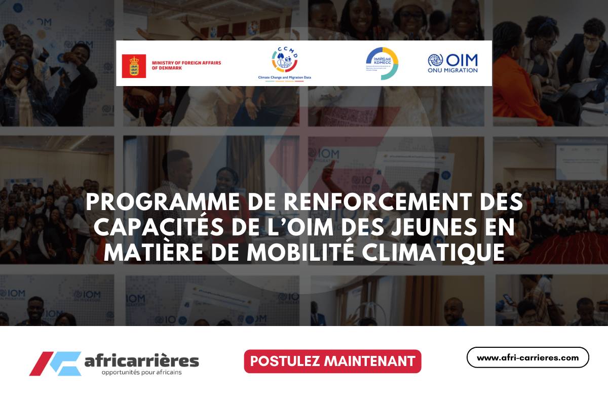 Programme de renforcement des capacités de l'OIM à la jeunesse africaine 2025