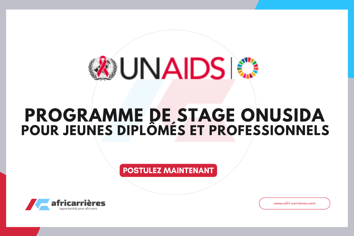 Programme de stage ONUSIDA 2026 pour jeunes diplômés et professionnels