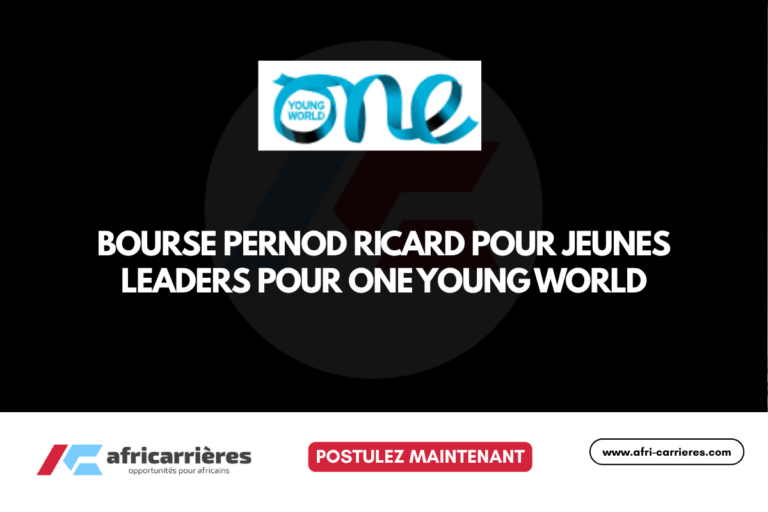 bourse Pernod Ricard pour jeunes leaders pour one young world 2026