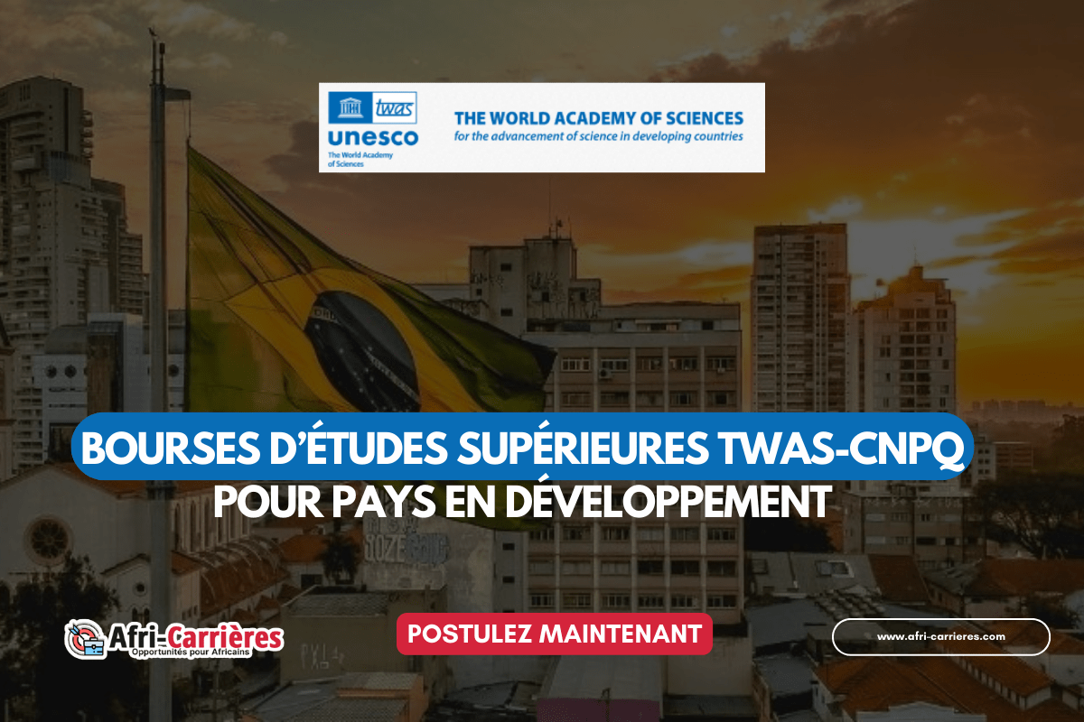 programme bourses TWAS CNPq 2025 pour pays en développement