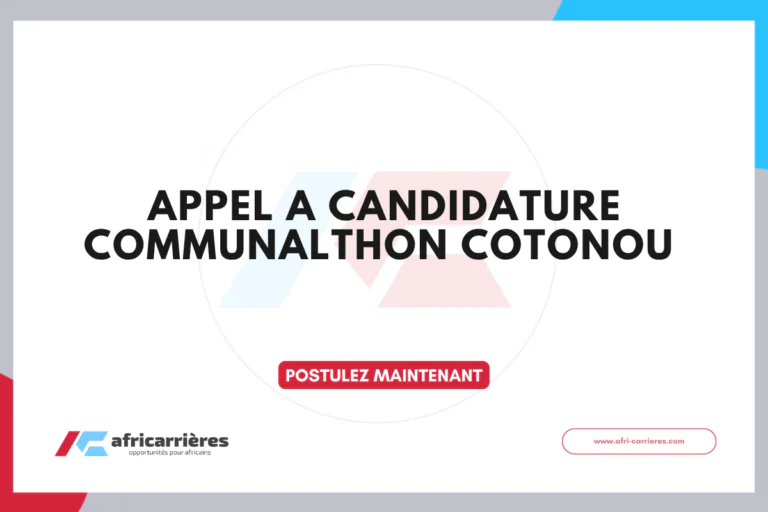 APPEL A CANDIDATURE Communalthon Cotonou
