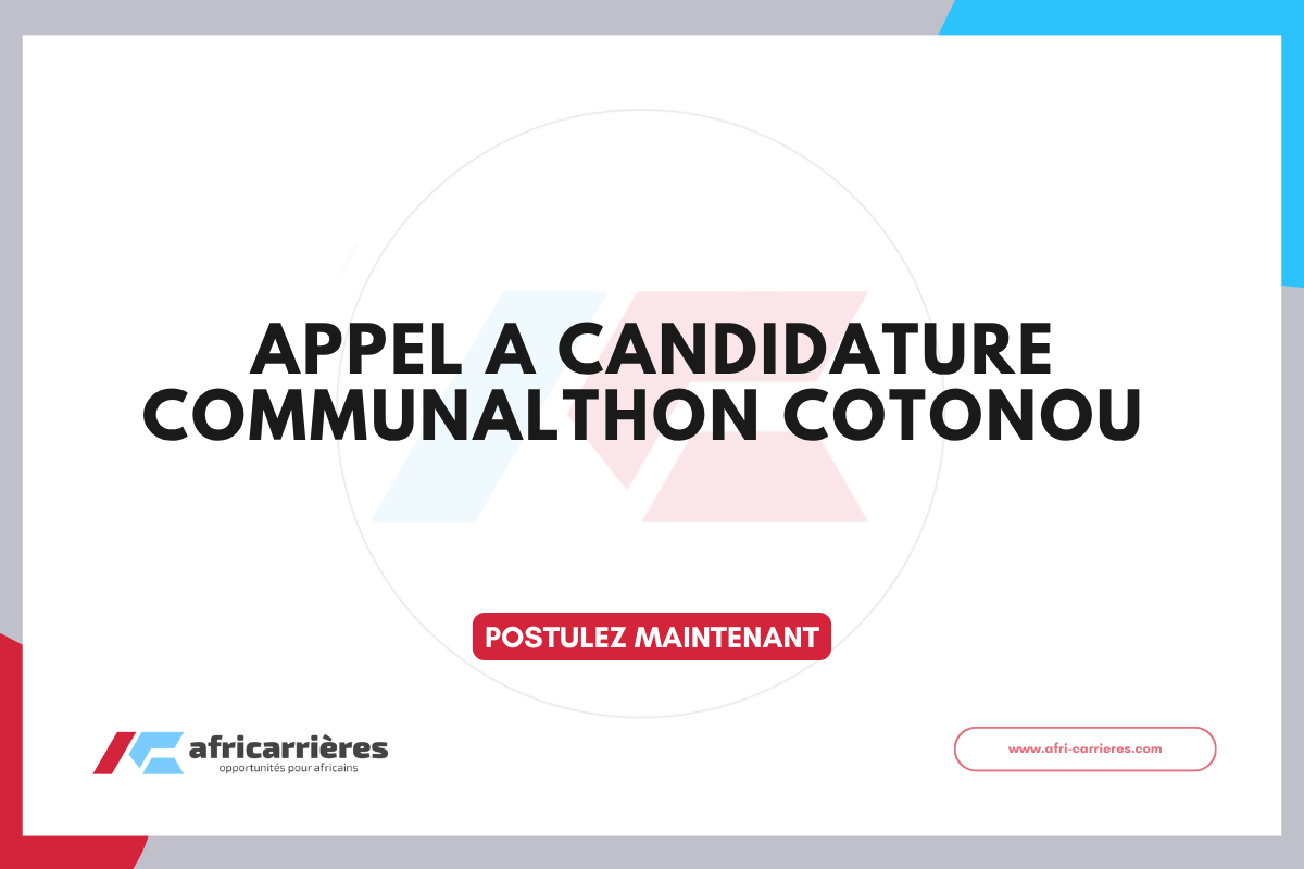 APPEL A CANDIDATURE Communalthon Cotonou