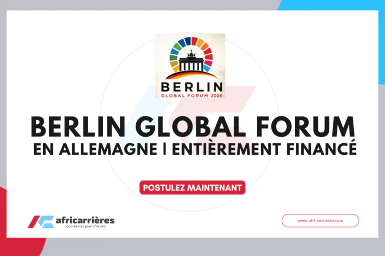 Berlin Global Forum 2026 en Allemagne Entièrement financé