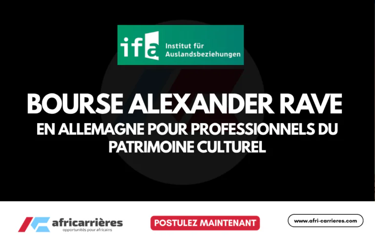 Bourse Alexander Rave 2027 en Allemagne pour professionnels du patrimoine culturel