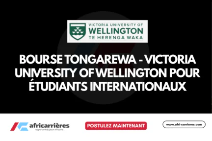 Bourse Tongarewa - Victoria University of Wellington pour étudiants internationaux