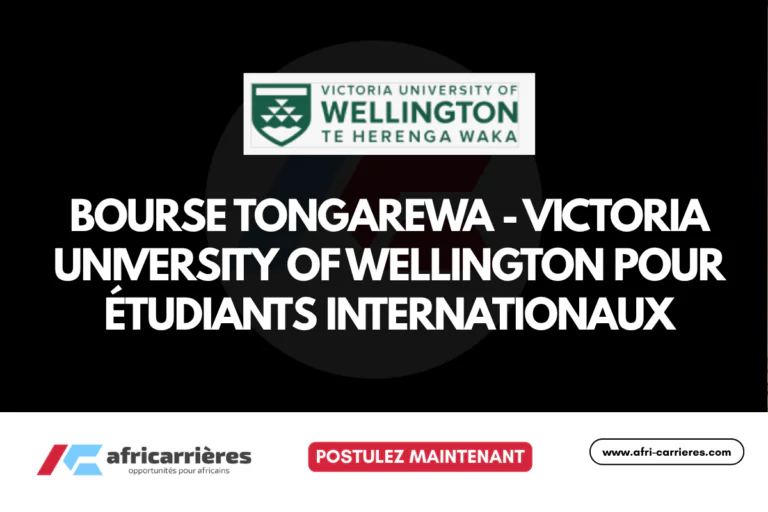 Bourse Tongarewa - Victoria University of Wellington pour étudiants internationaux