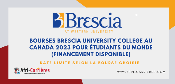 Bourses Brescia University College au Canada 2023 pour étudiants du monde (financement disponible)