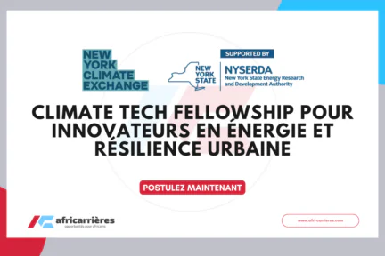 Climate Tech Fellowship pour innovateurs en énergie et résilience urbaine 2026