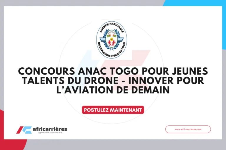 Concours ANAC Togo pour Jeunes talents du drone