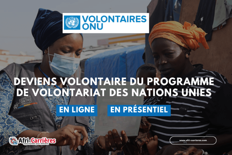 Deviens Volontaire du Programme de volontariat des Nations Unies