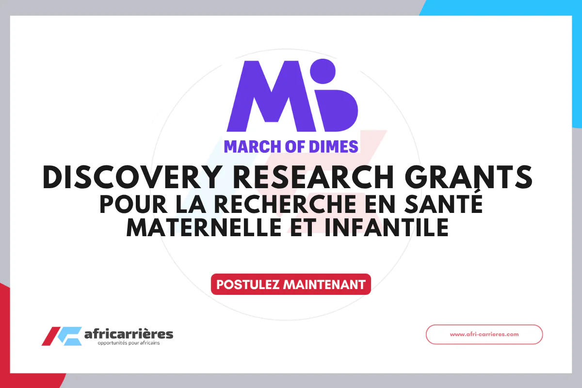 Discovery Research Grants 2026 200 000 $ pour la recherche en santé maternelle et infantile