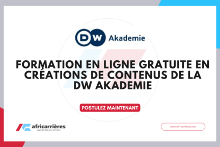 Formation gratuite en production de contenus numériques – DW Akademie 2026