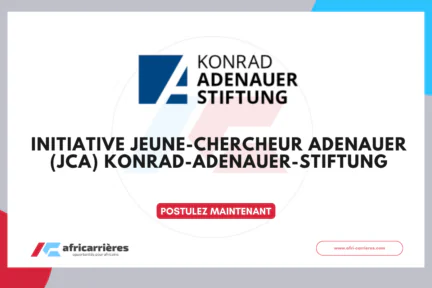 Initiative Jeune-Chercheur Adenauer (JCA) 2026 Konrad-Adenauer-Stiftung