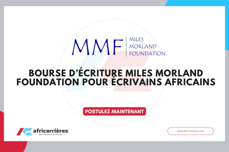 Miles Morland Foundation Writing Scholarship 2026 pour les écrivains africains