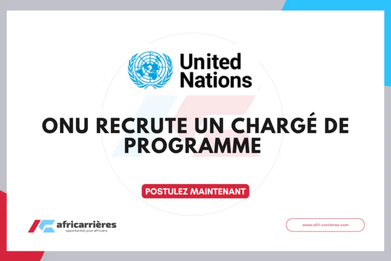 ONU recrute un Programme Management Officer