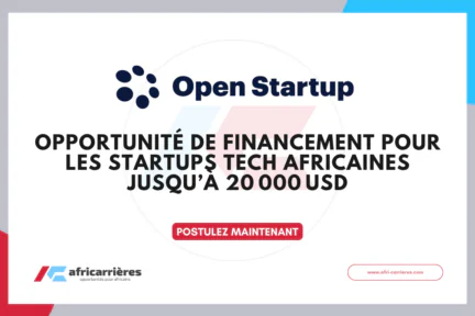 Open Startup Science Road 2026 offre des financement pour startups tech en Afrique