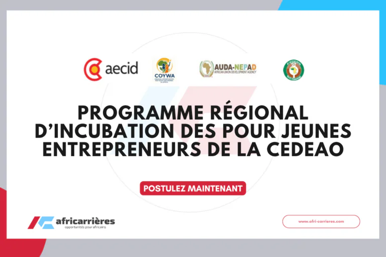 Programme EBIP 2026 Appel à candidatures pour jeunes entrepreneurs de la CEDEAO